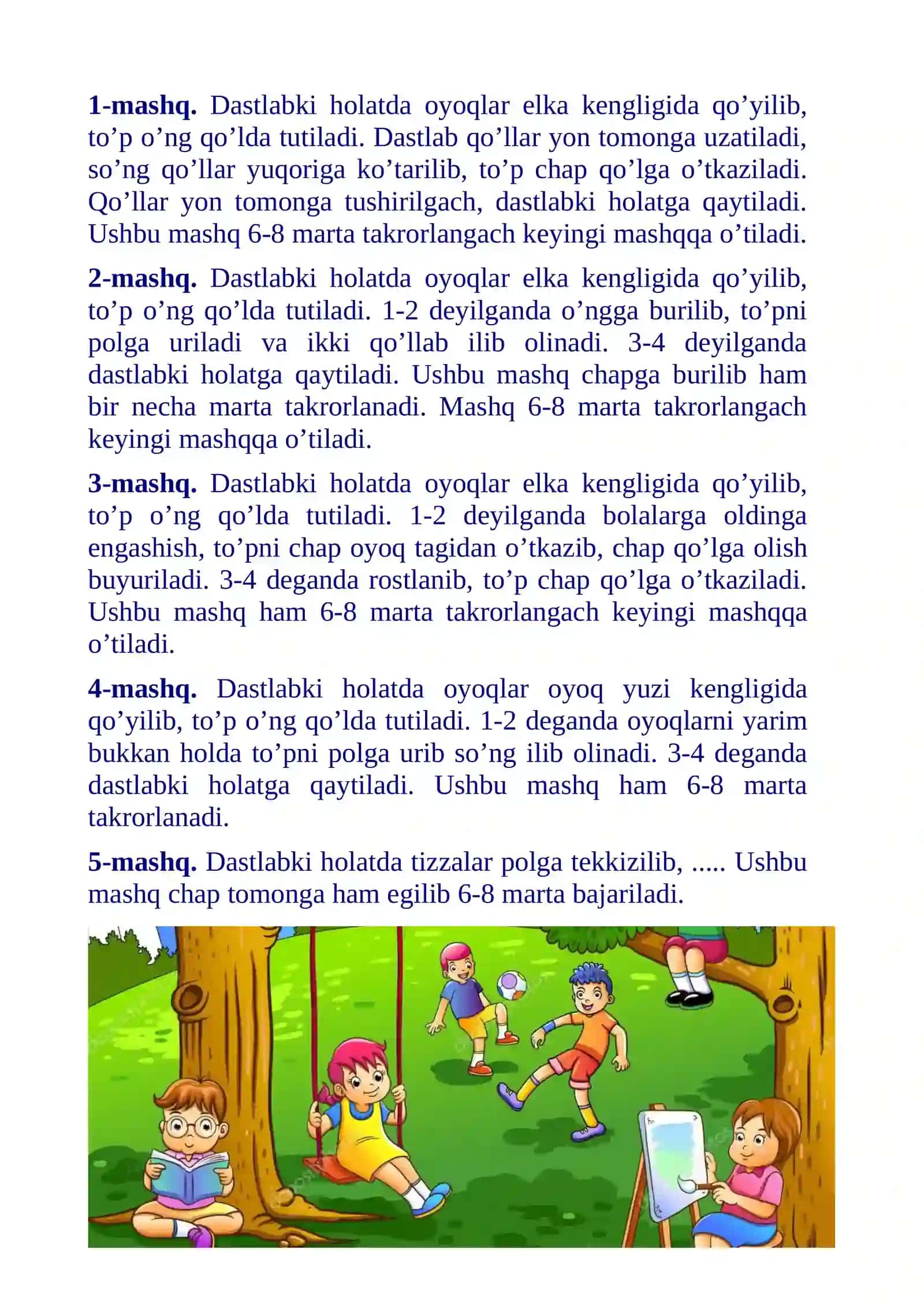 QUVNОQ VA SОG`LОM BОLALAR KATTA GURUH BOLALARI UCHUN MASHG’ULOT ISHLANMA  YOZ DAVRI UCHIN 4