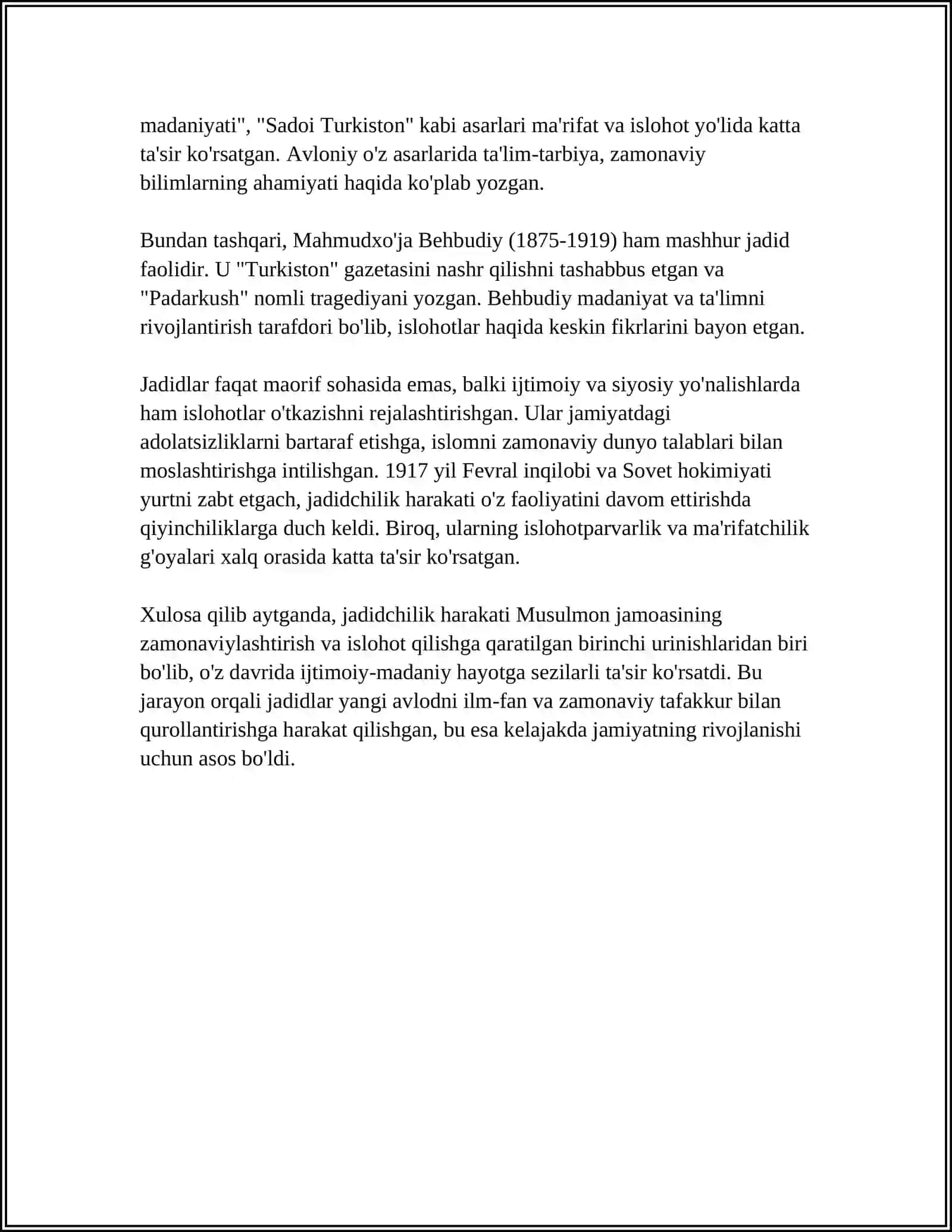 TURKISTONDA JADIDLAR HARAKATINING VUJUDGA KELISHI 4