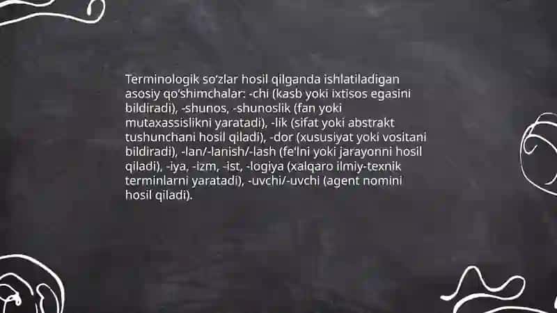 Izohli lugʻatlarda soha terminlarining yasalishi 4