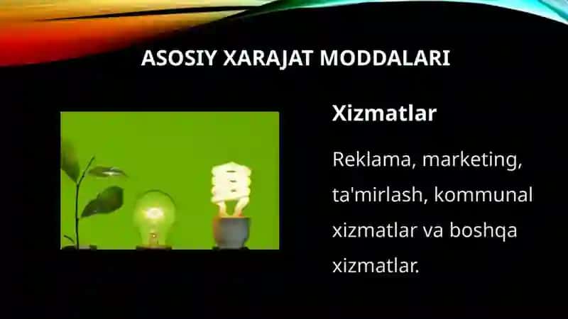 Mehmonxona xo‘jaligining xarajatlarini rejalashtirish 4