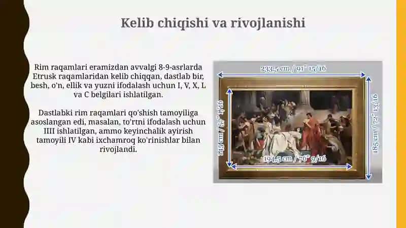 Qadimgi Rim sonlari, ularning yaratilish tarixi 4