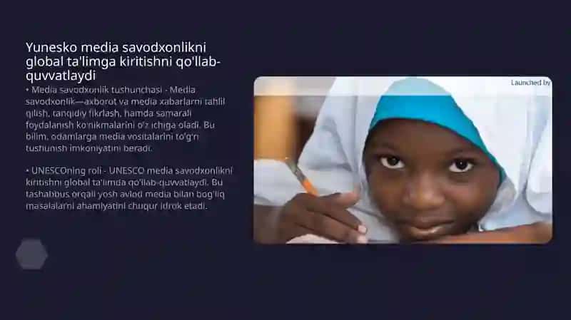 BMT va Yuneskoning media savodxonlik va axborot madaniyatiga munosabati 4