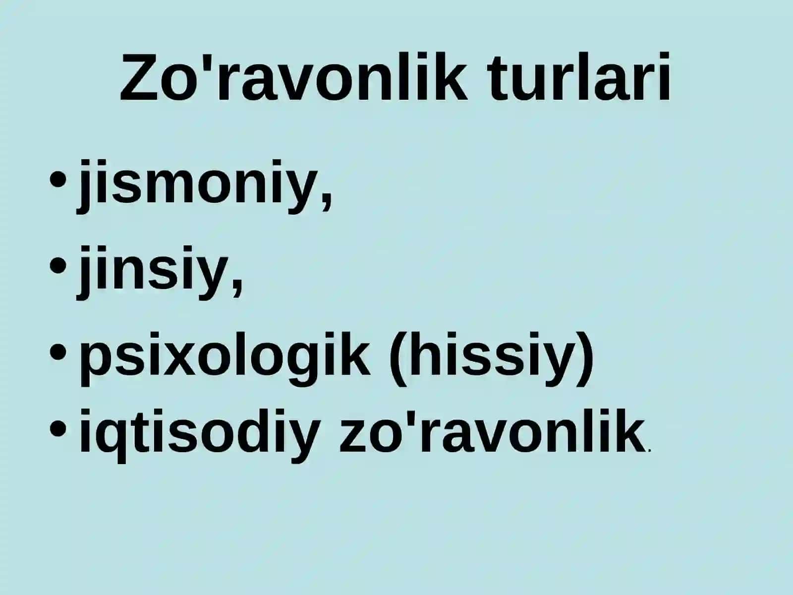 Zo'ravonlikning sababi va turlari 4