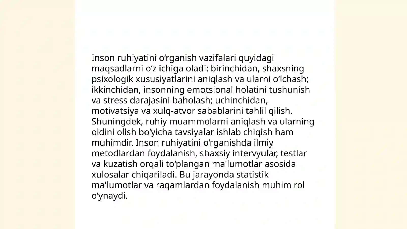Psixologiya fanining maqsad vazifalari 4