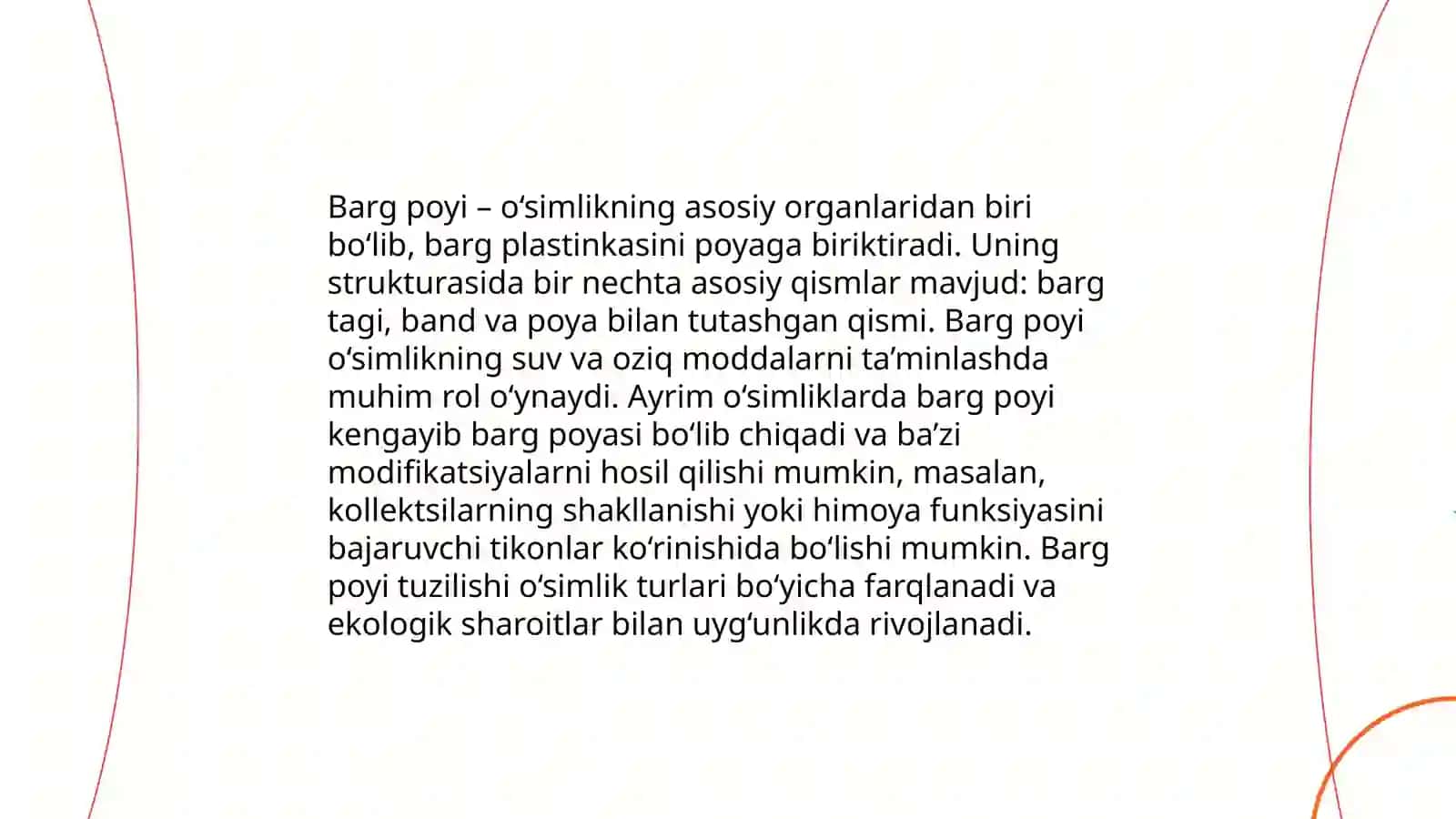 Barglar sirtqi tuzilishi va ichki tuzilishi 4
