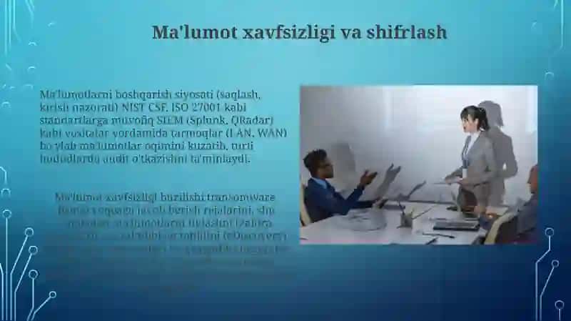 Ma'lumotlarni boshqarish va muvofiqlik 4