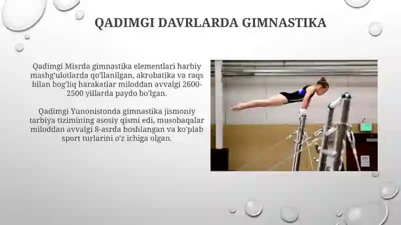 Gimnastikaning tarixi va rivojlanishi 4