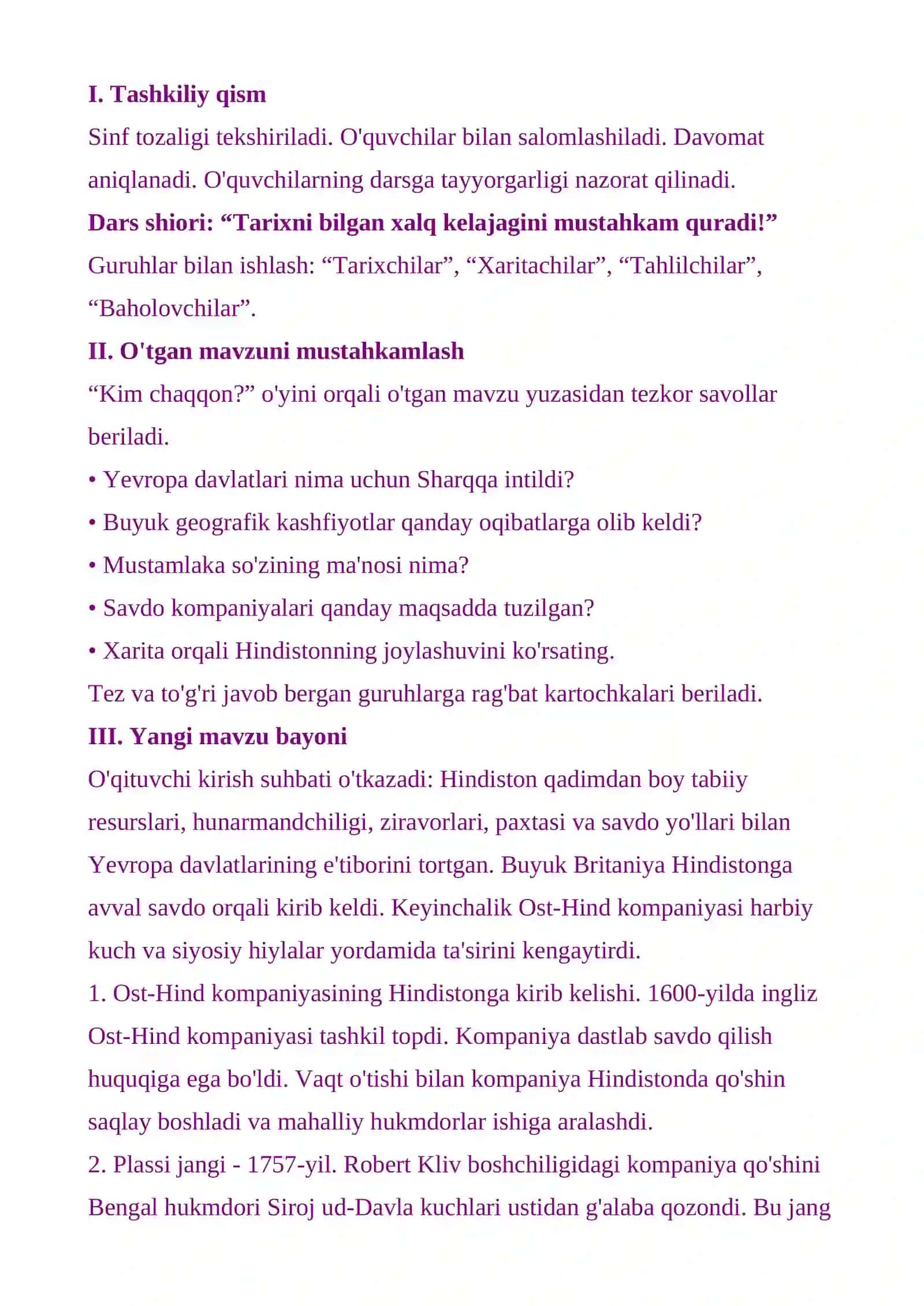 Hindistonning Buyuk Britaniya mustamlakasiga aylanishi 4