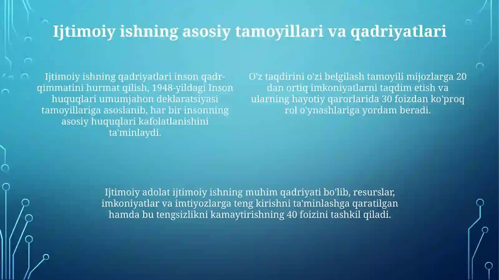 Ijtimoiy ishning turlari sohalari 4