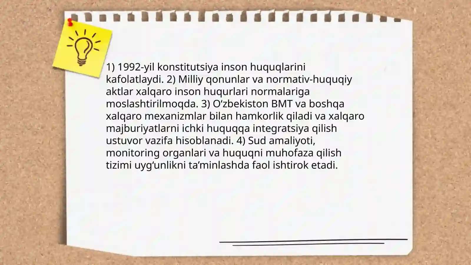 Konstitutsiyaviy asos va inson huquqlarining kafolatlari O‘zbekistonda 4