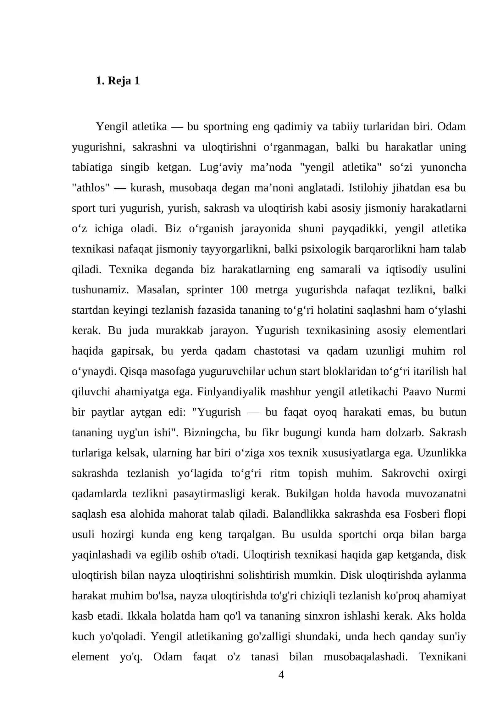 Yengil atletika turlari texnikasining asoslari 4
