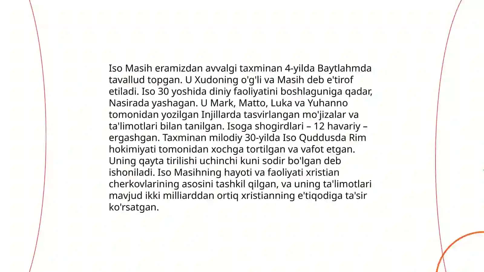 Xristianlik dini Turg‘unova Muqaddas 4