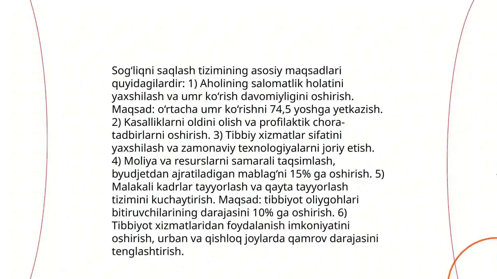 Jamoat salomatligi va sogʻliqni saqlashni tashkil etish modulning oʻrni, asosiy oʻrni 4