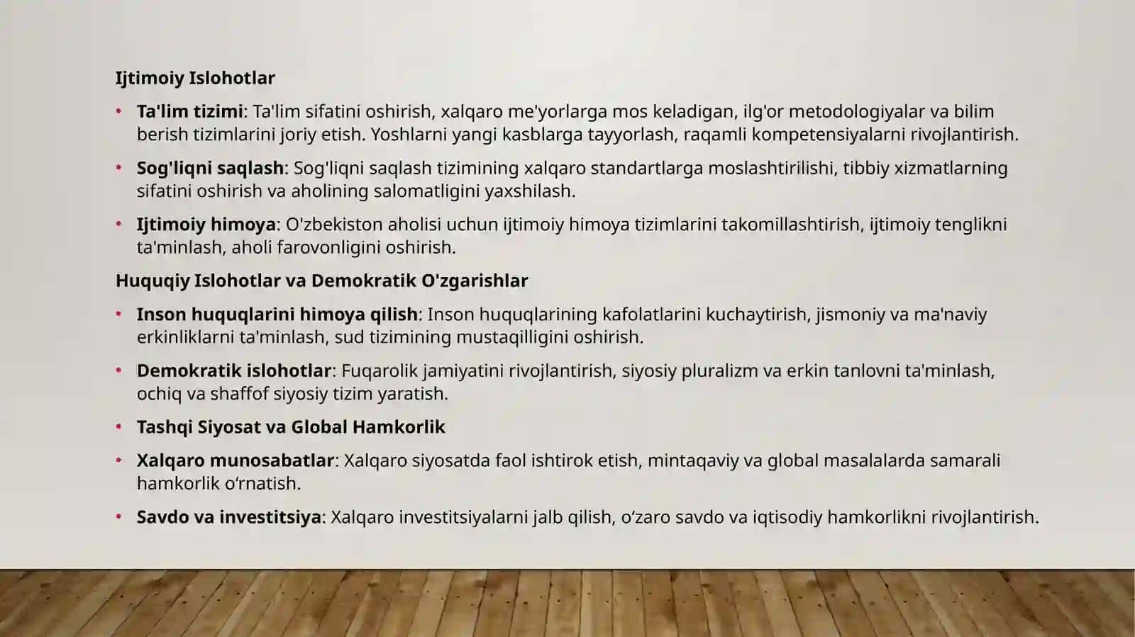 Yangi O'zbekistonning Taraqqiyot Strategiyasi: Mazmun, Mohiyat va Ustuvor Yo'nalishlari 4
