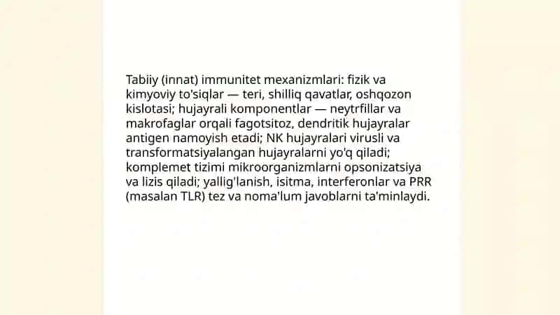 Imunitet haqida tushincha 4