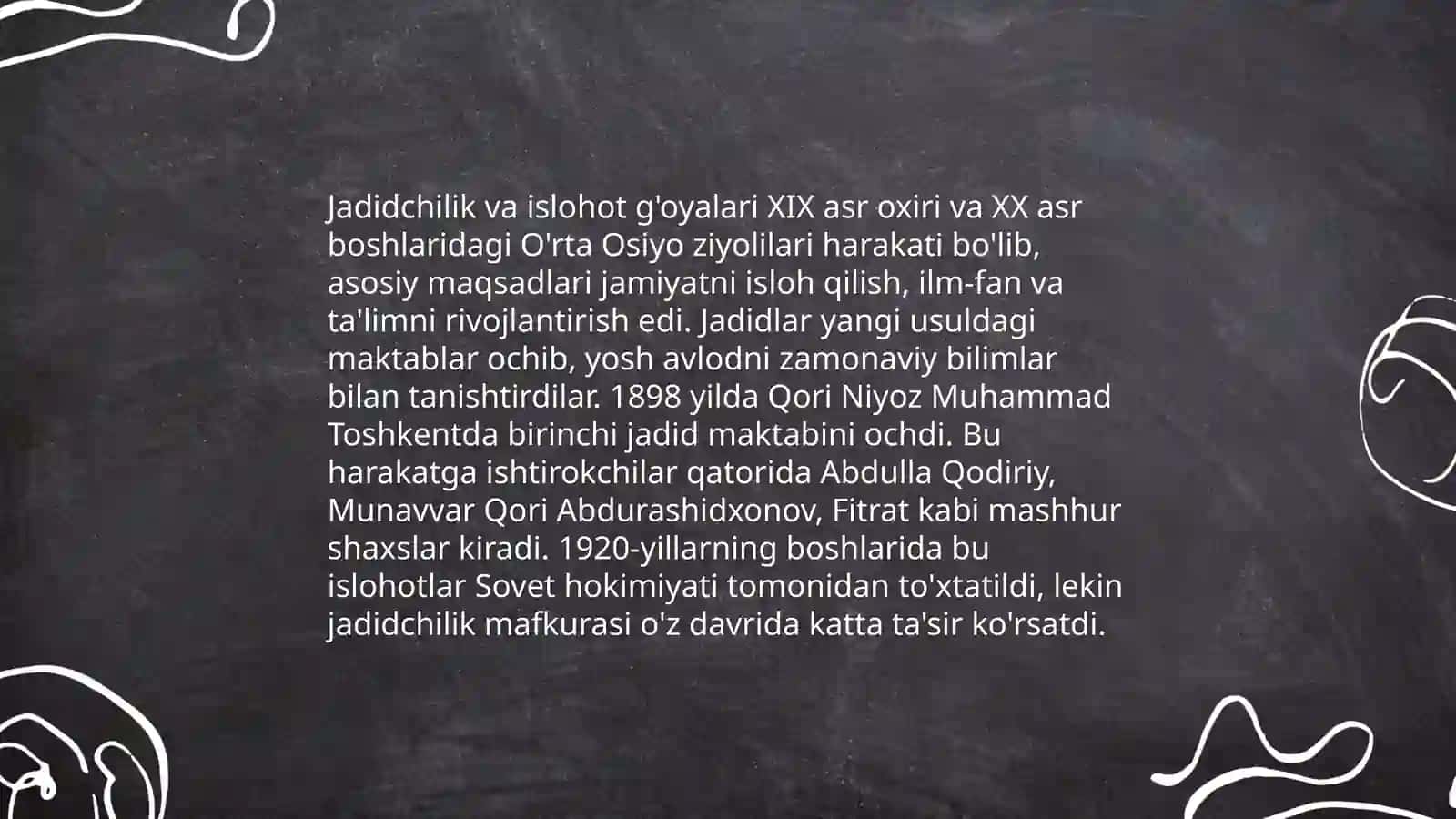 Jadidchilik milliy taraqqiyot uchun kurash falsafasi 4