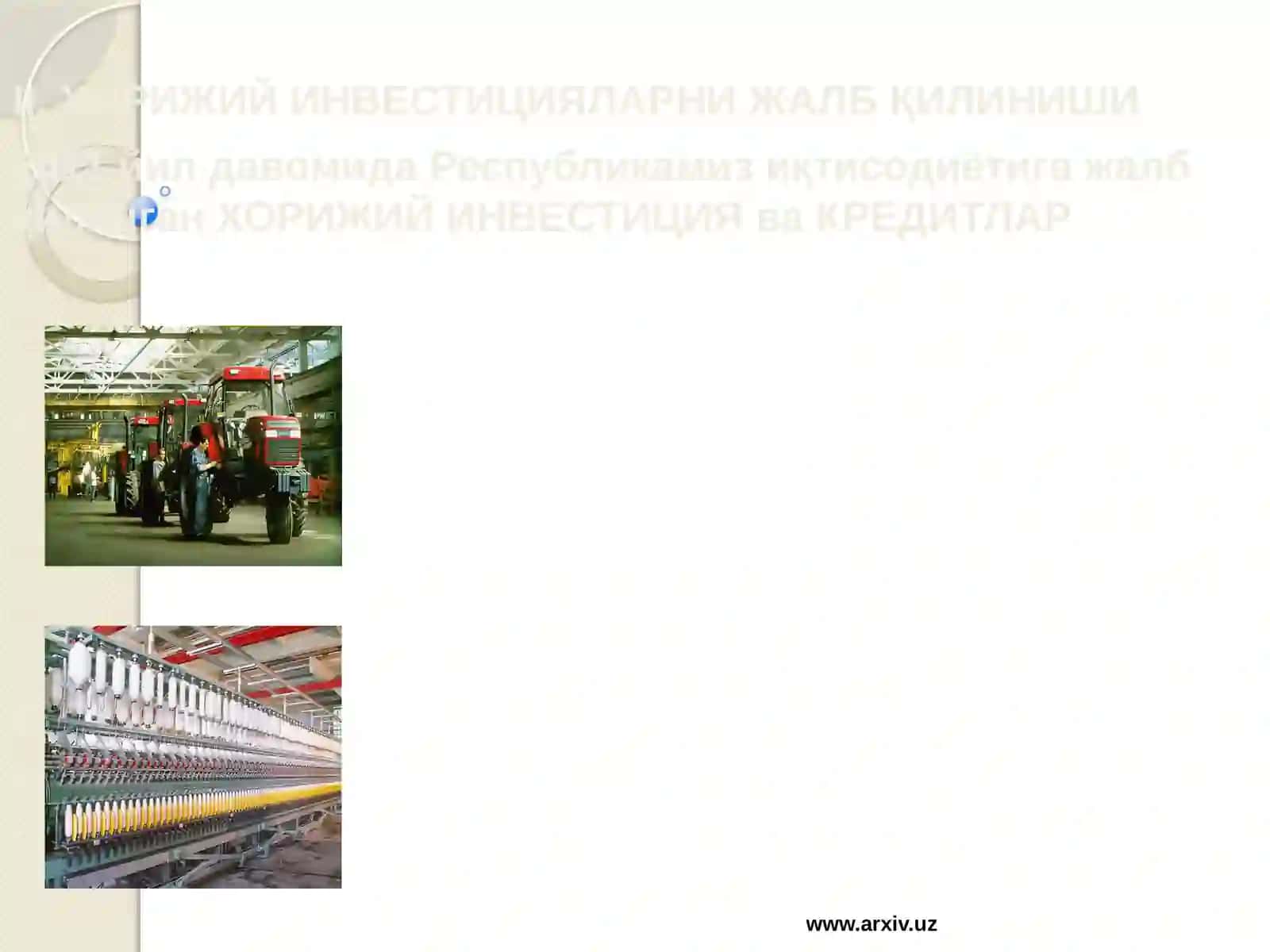Инвестициялар, уларнинг иқтисодиётдаги ўрни ва бугунги кундаги ахамияти 4