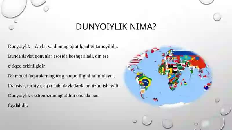 Jamiyat hayotida dunyoviylik va diniylik mutanosibligi 4
