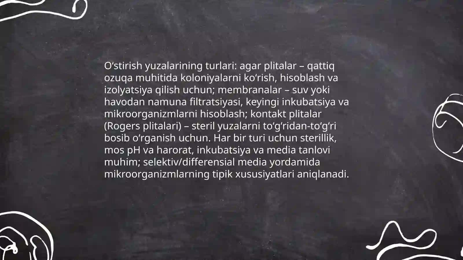 Mikroorganizmlarni sirt yuzasida oʻstirish jarayoni 4