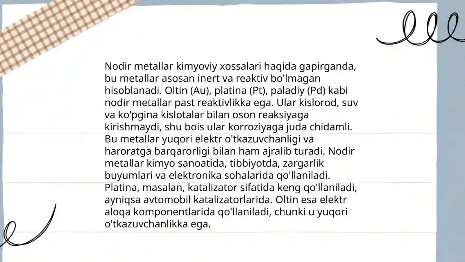 Nodir metallar 4