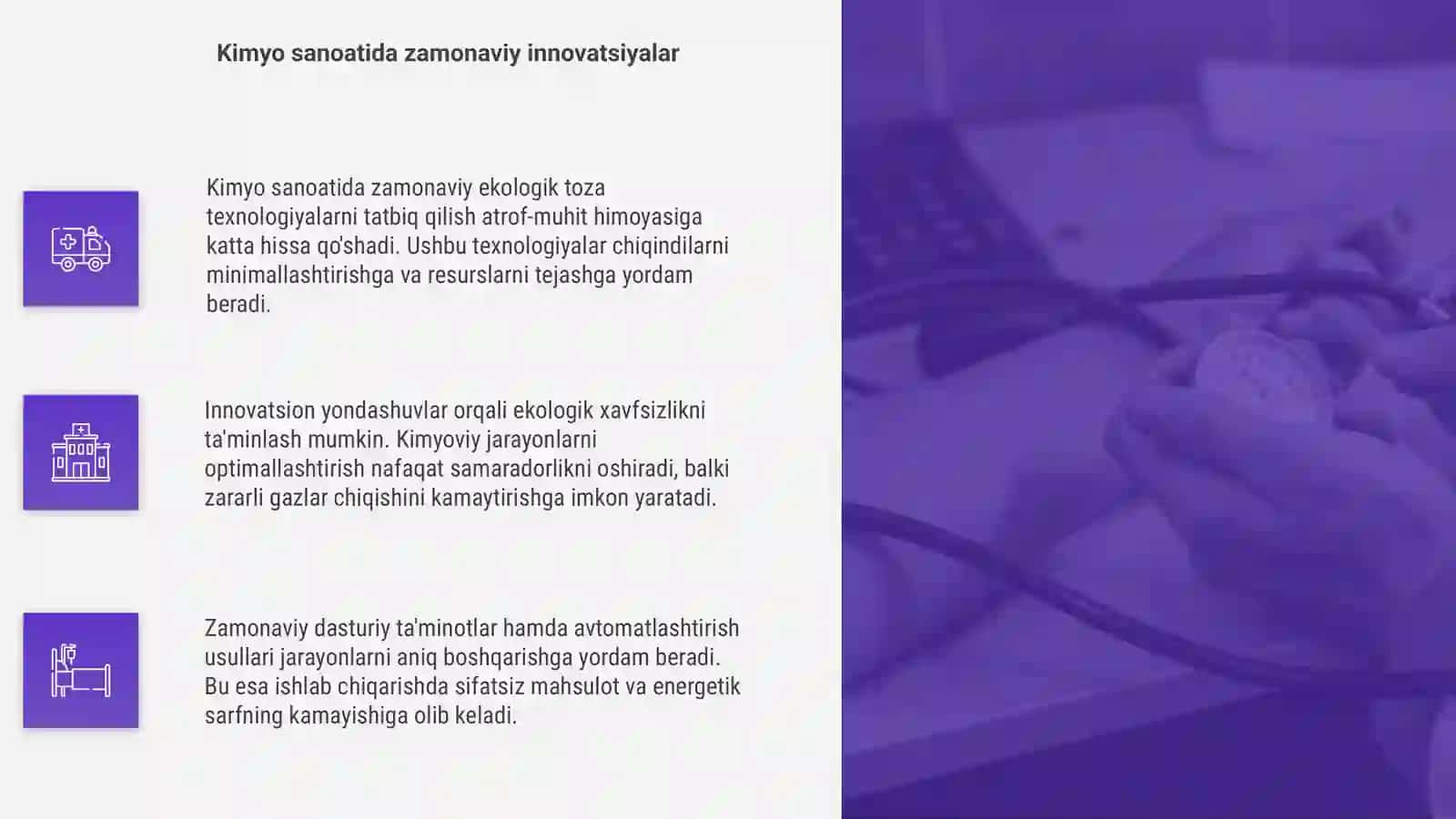 Zamonaviy ekologik toza texnologiyalarni qoʻllash 4