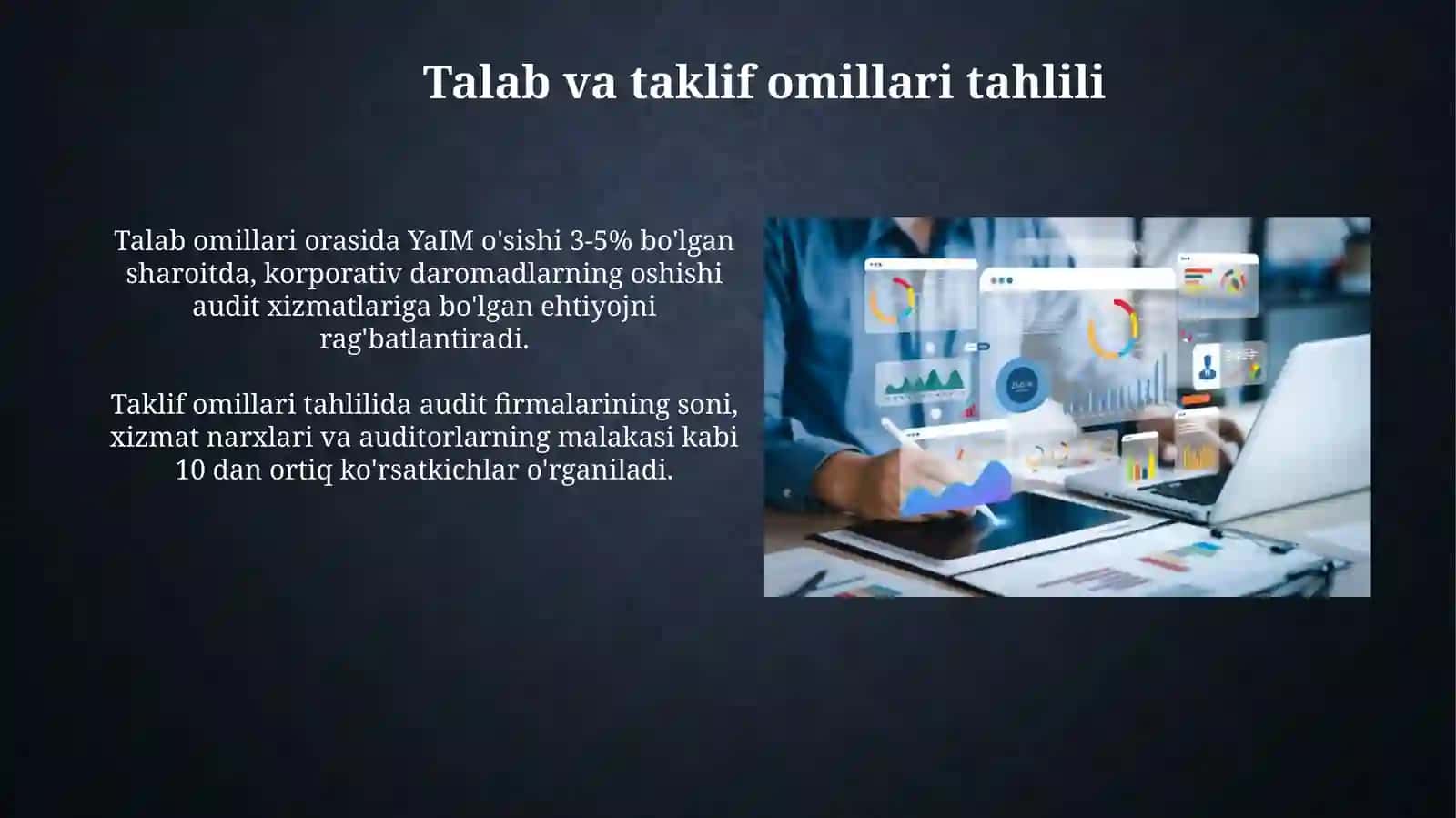 Audit xizmatlari bozorining rivojlanish istiqbollaritahlili 4