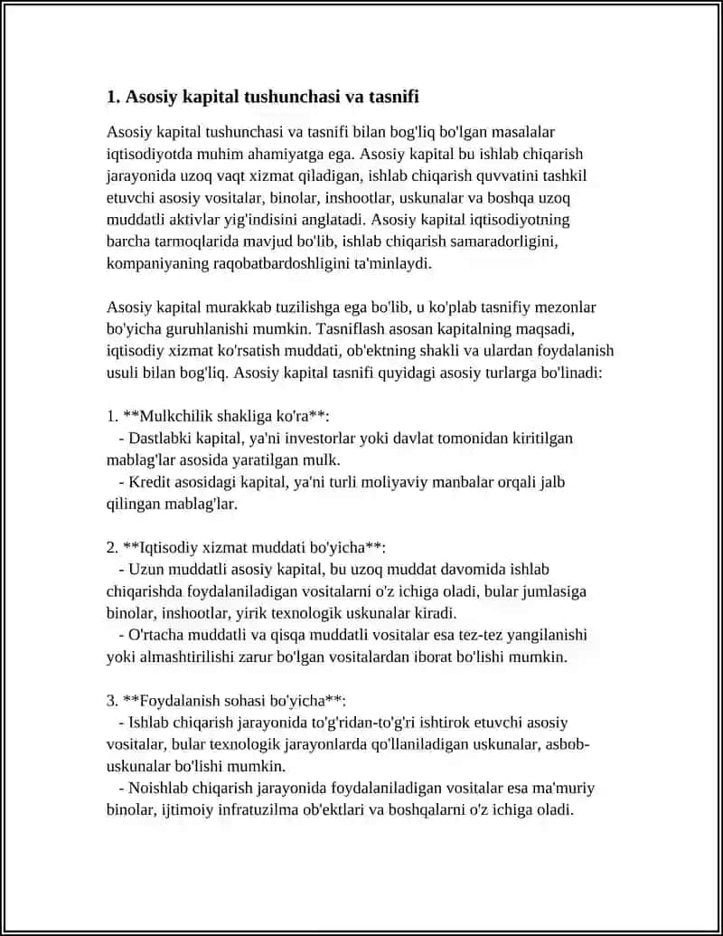 ASOSIY KAPITAL TASNIFI BAHOLASH VA AMORTIZATSIYA AJRATMA HISOBLASH USULLARI 4