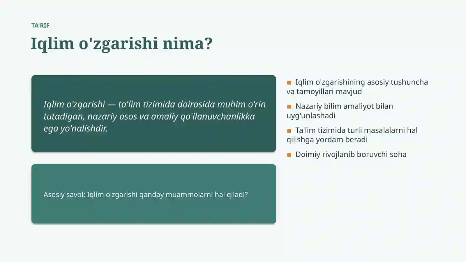 TA'LIM TIZIMIDA 4