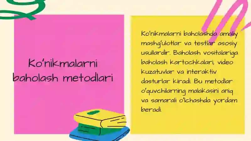 Oʻquvchilarning bilim, koʻnikma va malakalarini tashxis etish 4
