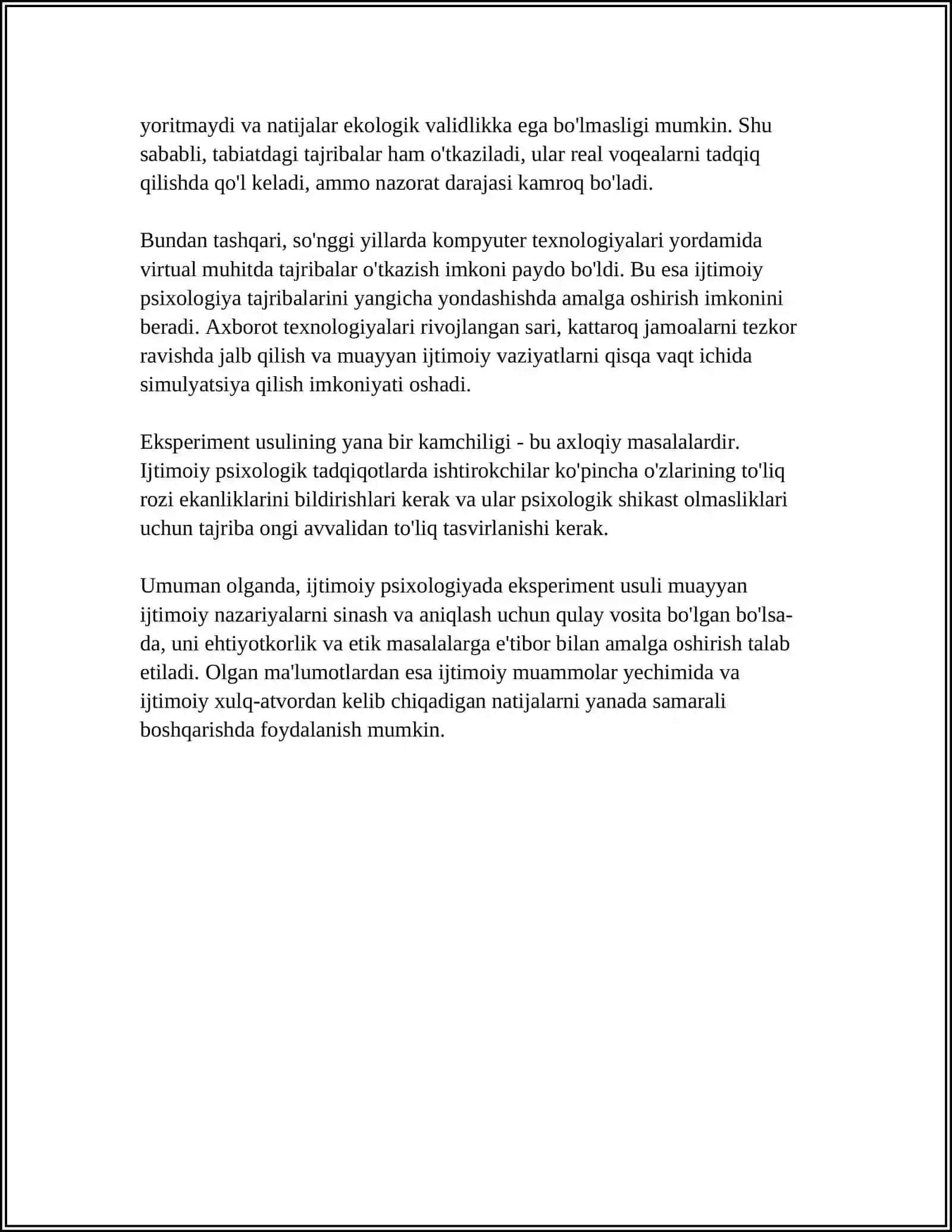 ZAMONAVIY PSIXOLOGIYA TARMOQLARIDA TADQIQOT METODLARINI QOʻLLASH 4