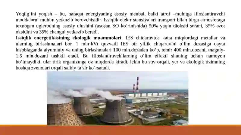 Energiya Tejamkorligi va Ekologiya 4