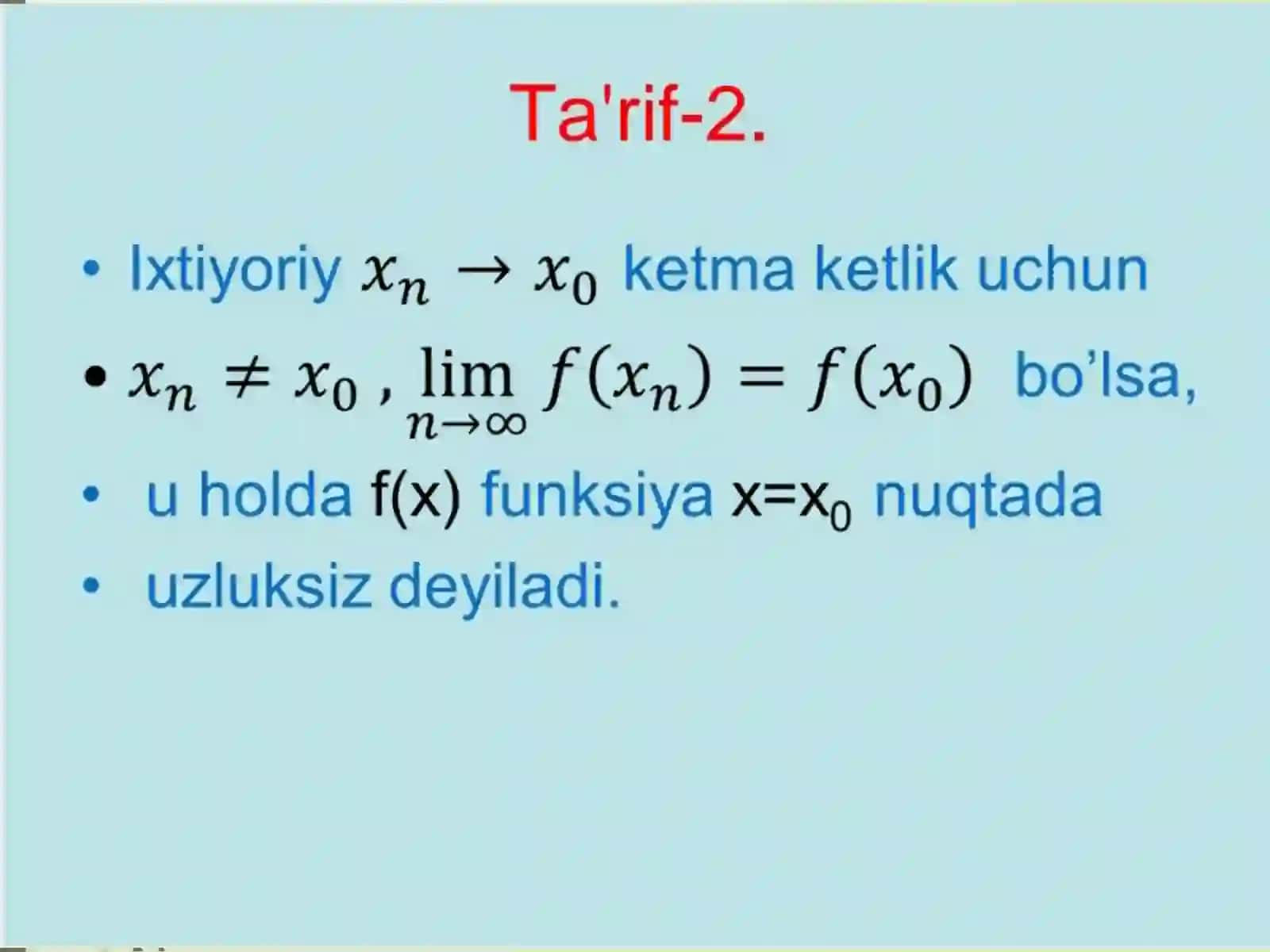 Uzluksiz deffirensiallanuvchi bo‘lmagan funksiyalar 4