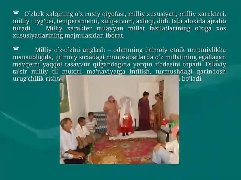 Oiladagi farzandlar tarbiyasida milliyurf-odat va an’analardan foydalanish 4