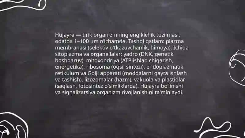 Tirik organizmlarning umumiy xususiyatlari 4