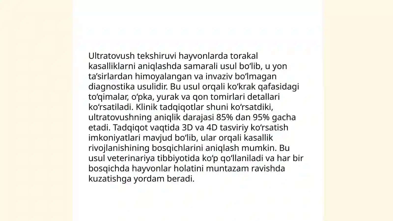 Hayvonlarda bo‘g‘izlikni ultratovush UTT yordamida tekshirish 4