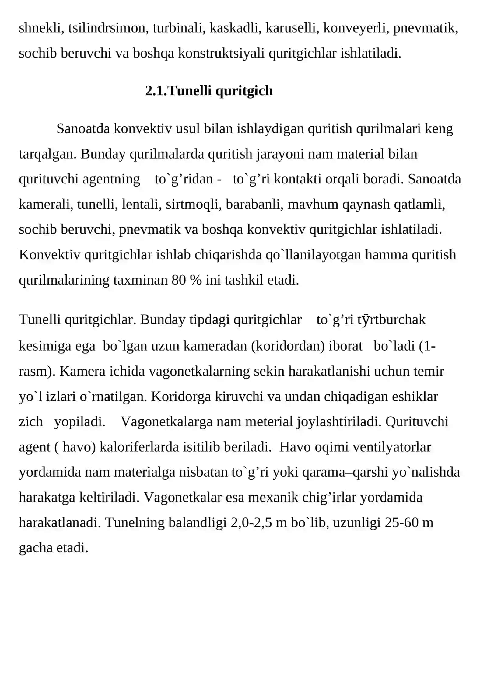 Silikat sanoatida xomashyo materiallarini quritishda ishlatiladigan barabanli quritgichlar tahlili 4