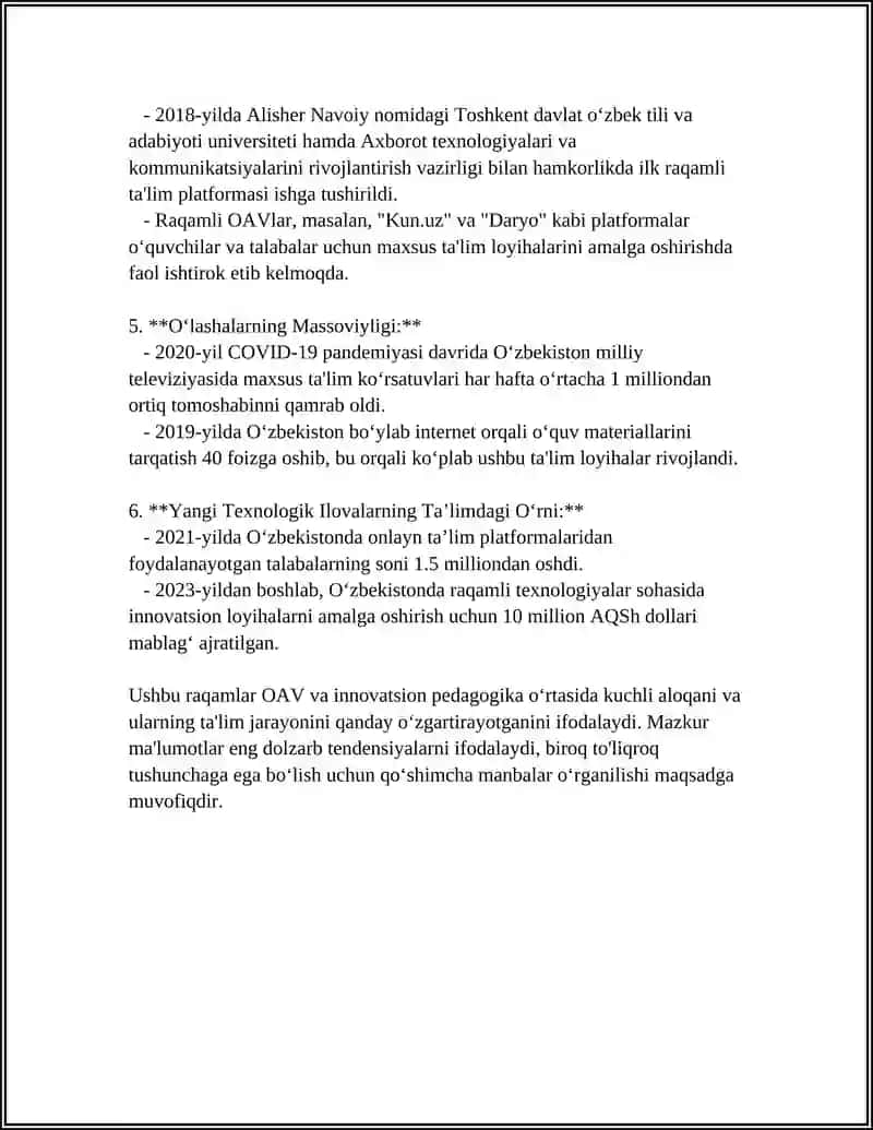 MEDIA MADANIYAT VA INNAVATSION PEDAGOGIKA 4
