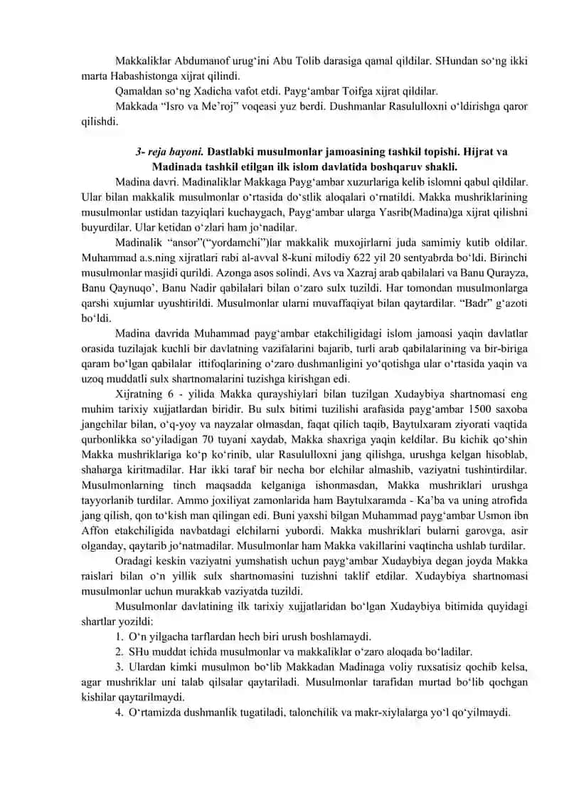 ISLOM DINI TARIXI VA MOHIYATI REFERAT 4