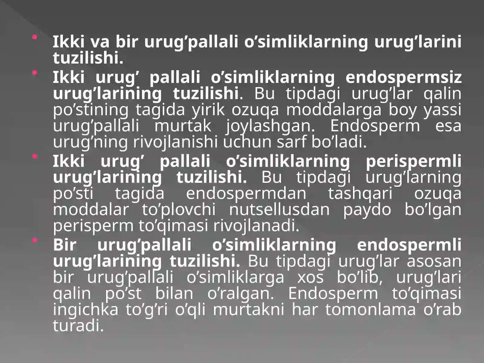 Urug’lar paydo bo’lishi va ularning tuzilishi 4