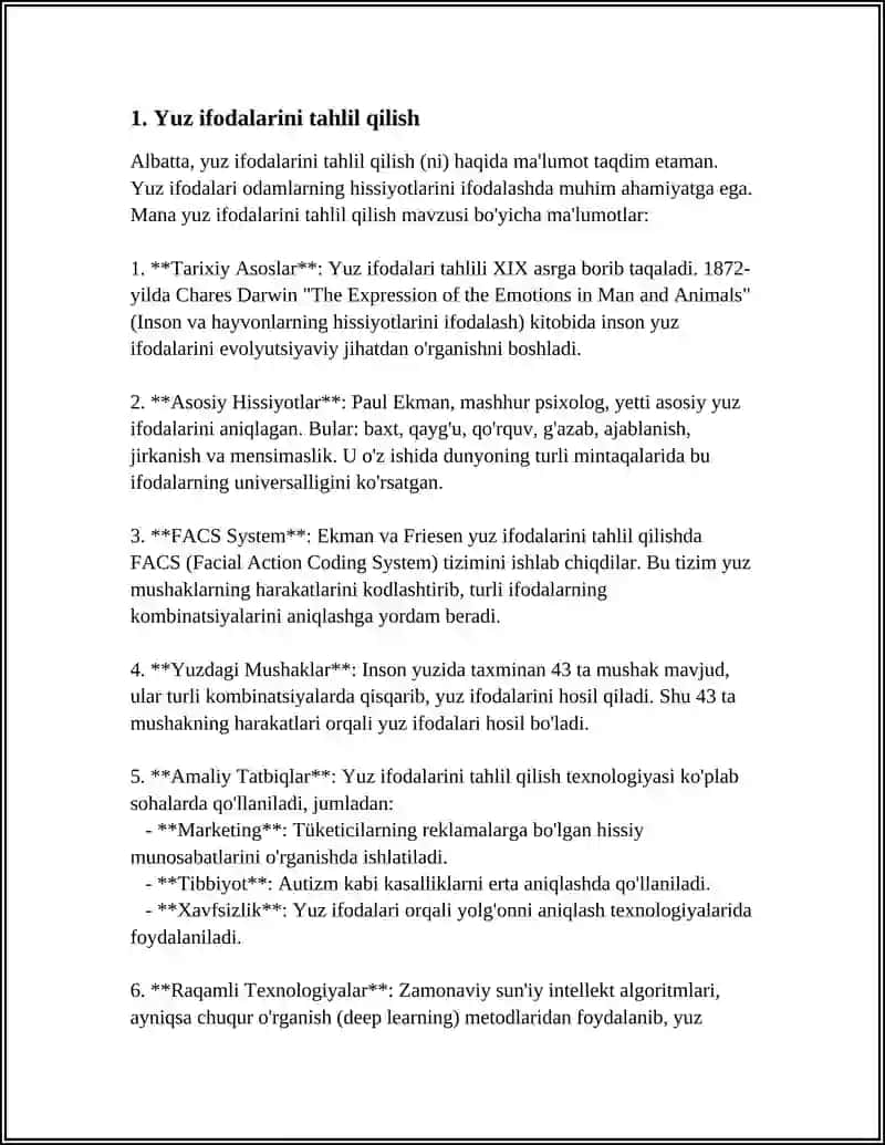 REFERAT Mavzu: O‘QITUVCHINING YUZNI O‘QISH SAN’ATI, O‘ZGALAR HOLATINI TUSHUNA OLISHI. O‘ZINI NAMOYON QILA OLISH SAN’ATI. 4