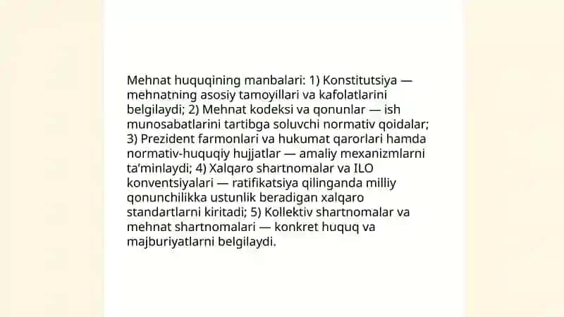 Mehnat huquqi tushunchasi mohiyati va ahamiyati 4