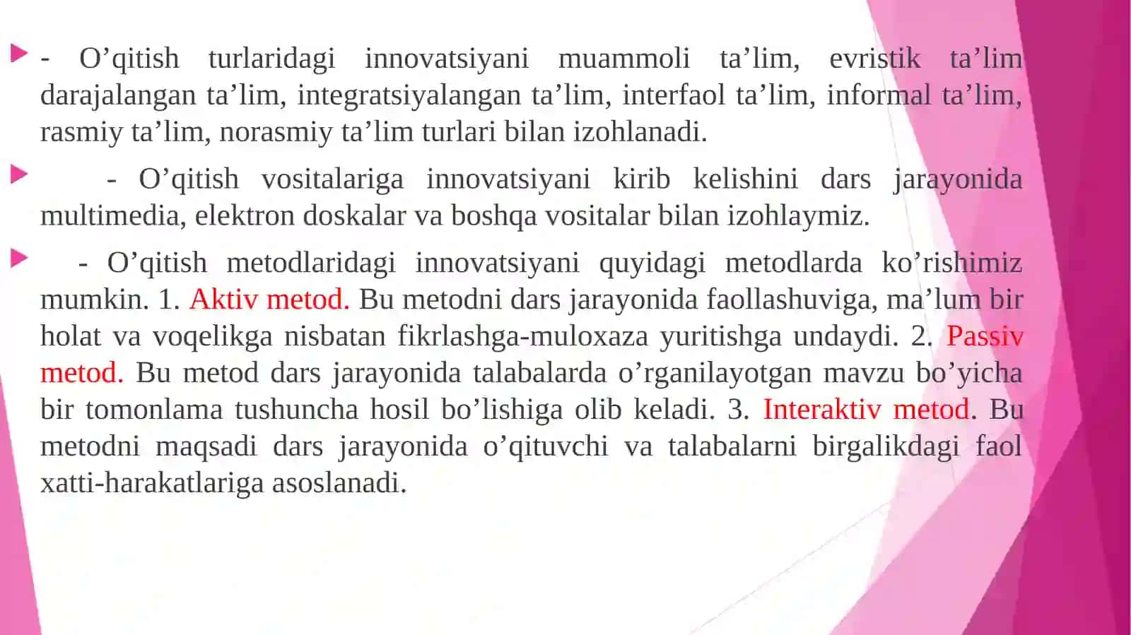 TA’LIMDA INNOVATSION JARAYONLAR 4