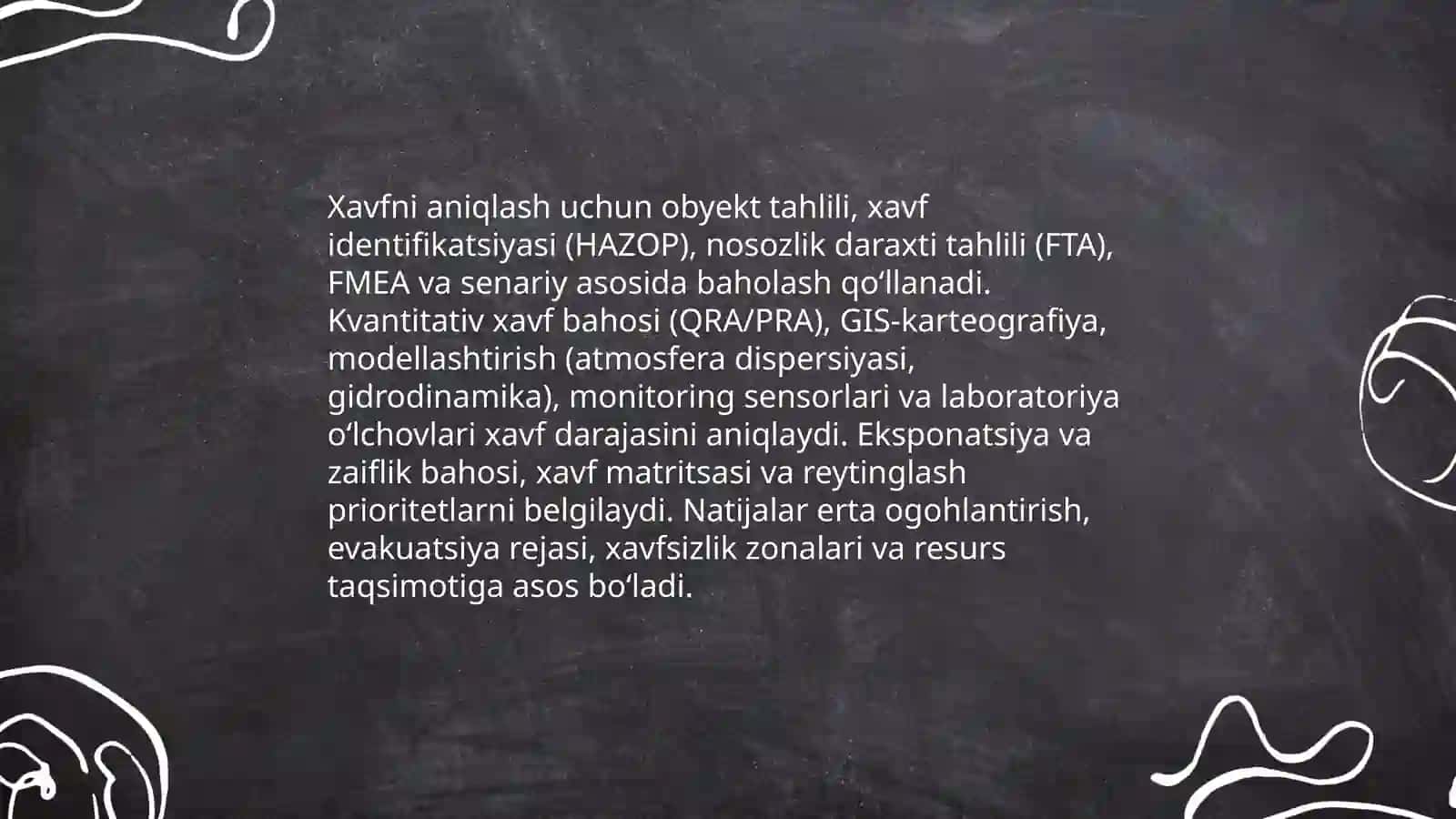 Texnogen xususiyatli favqulodda vaziyatlarda aholi va hududlarni muhofaza qilish 4