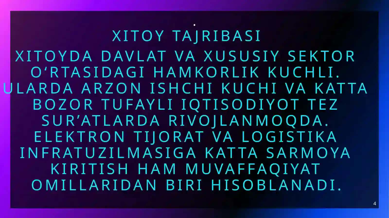 Bisnes tashkilotishning xorij tajribasi 4