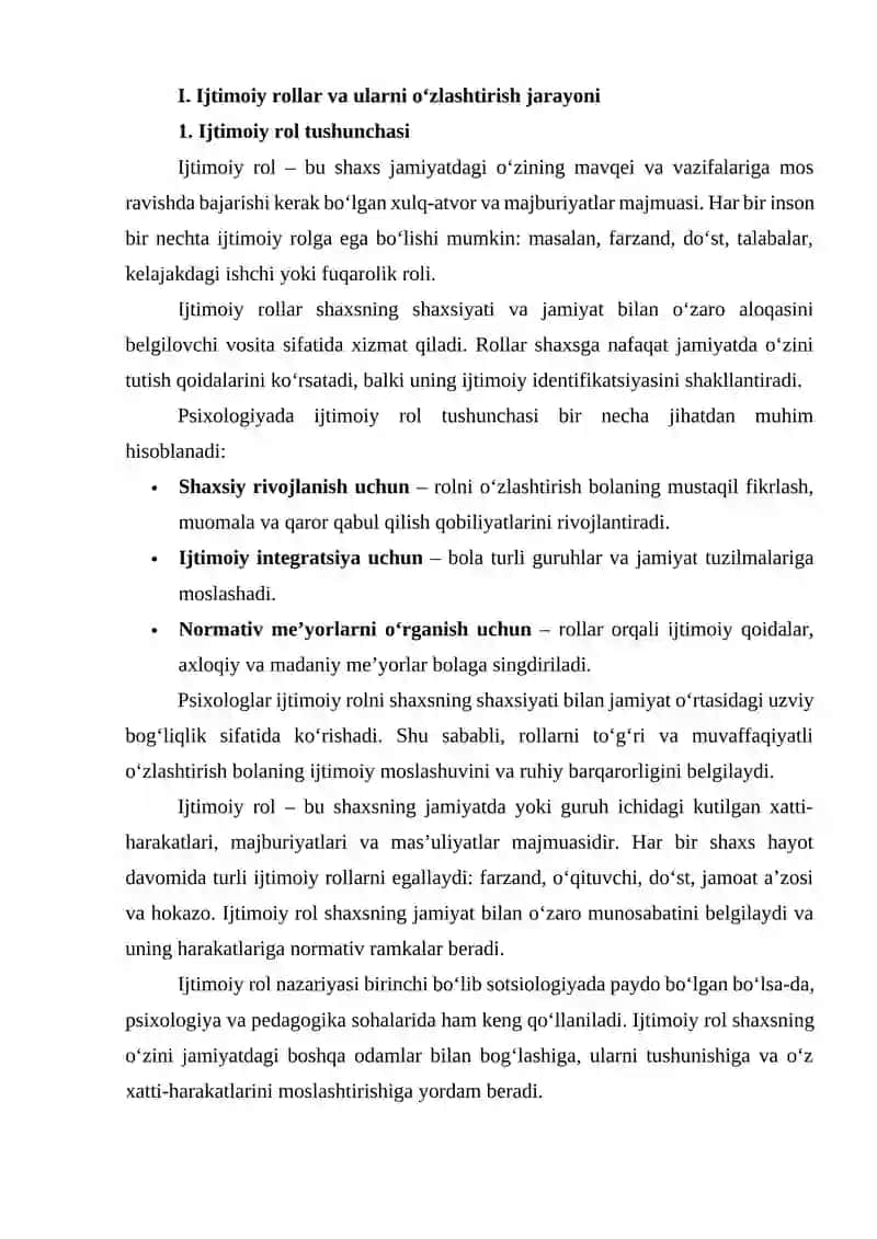 Bola Ijtimoiy Rollarni O‘zlashtirishda Ota-Ona Munosabatlarining Ta’siri 4