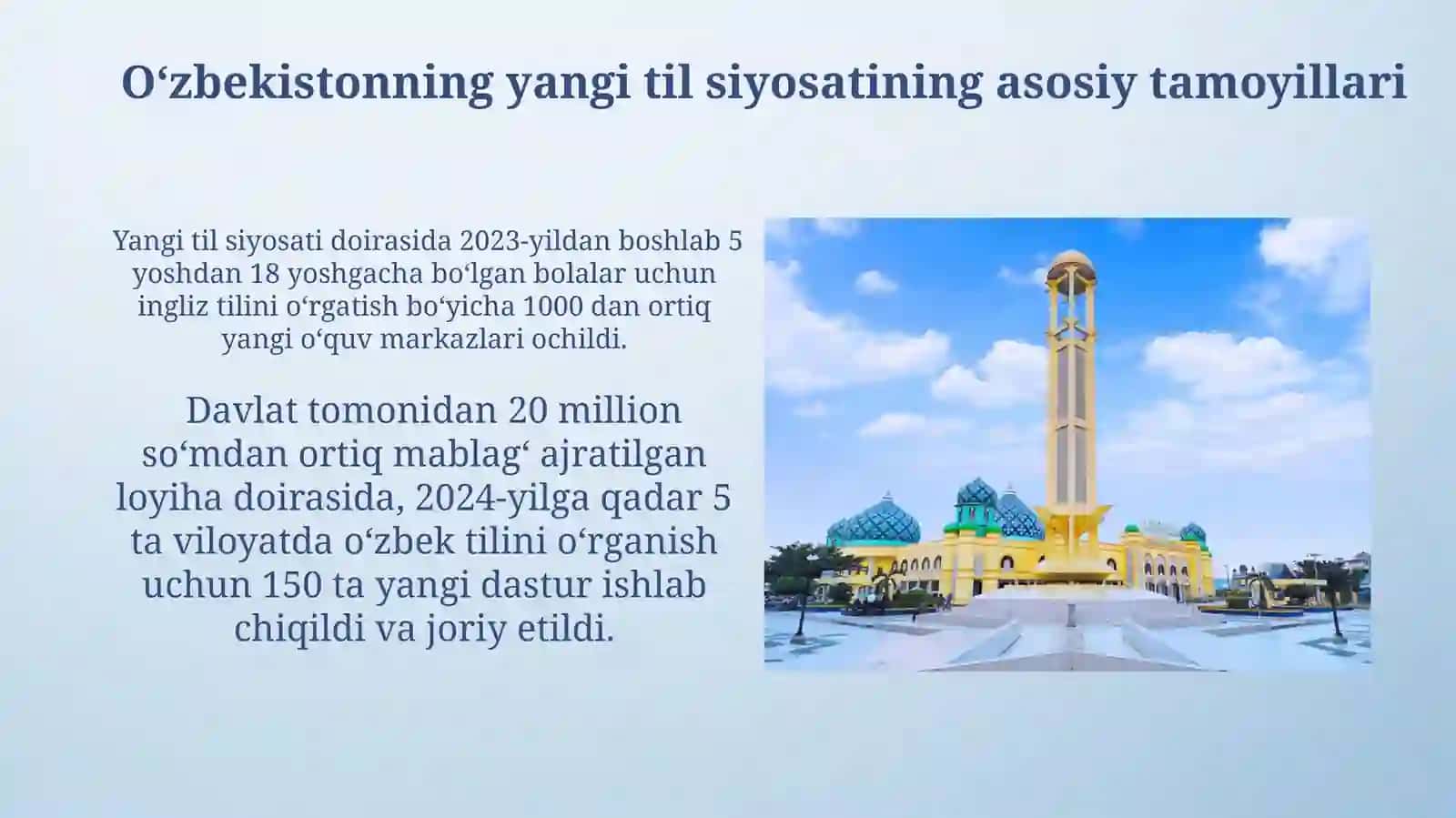 Yangi O'zbekistonda til siyosati haqida 4