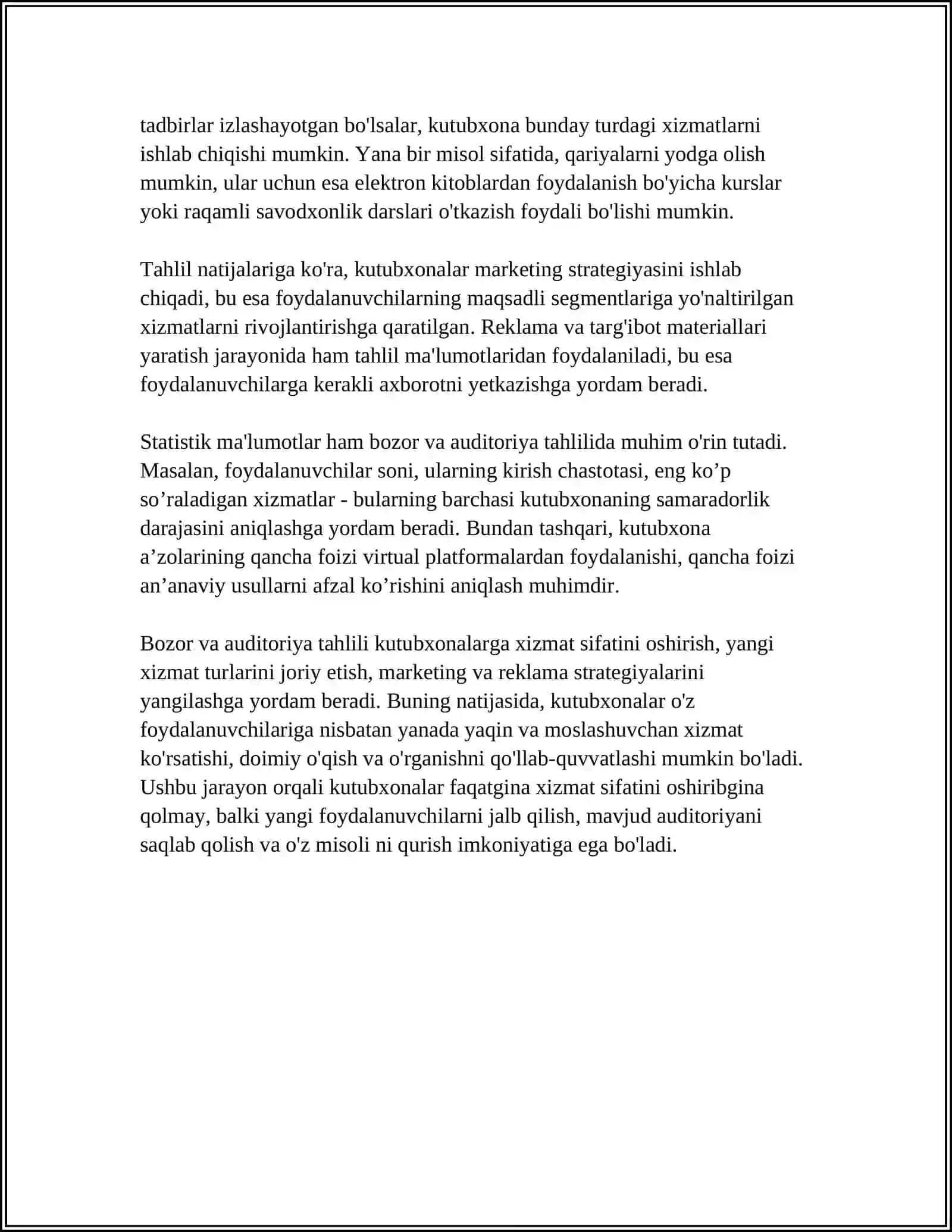 KUTUBXONA XIZMATLARINI MARKETING STRATEGIYASI 4