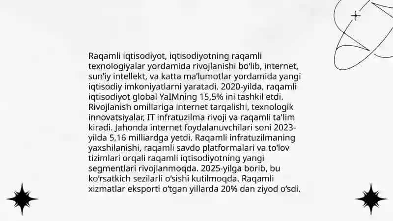 Axborot-kommunikatsiya texnologiyalari iqtisodiyotda 4