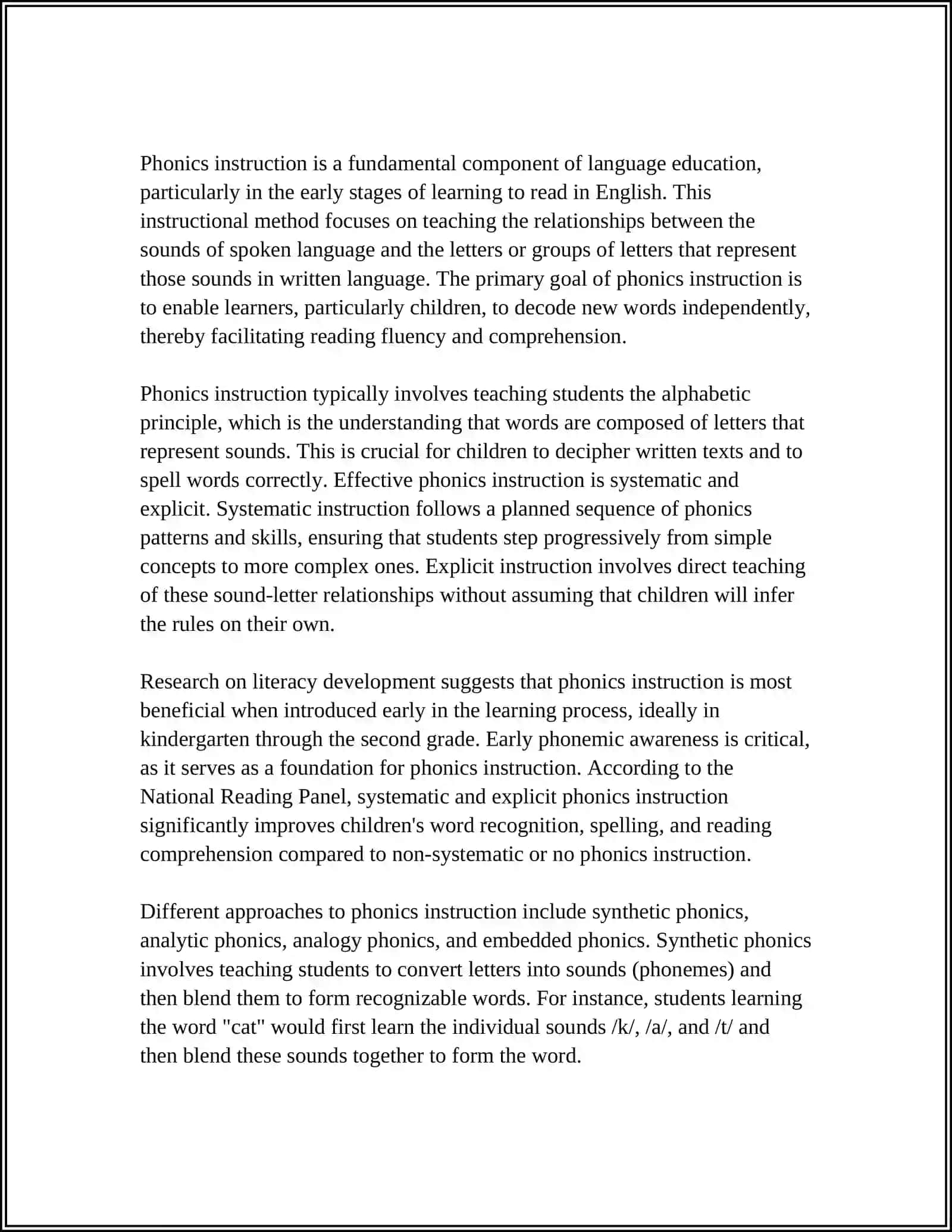 IDEAS TO HELP WITH READING 4