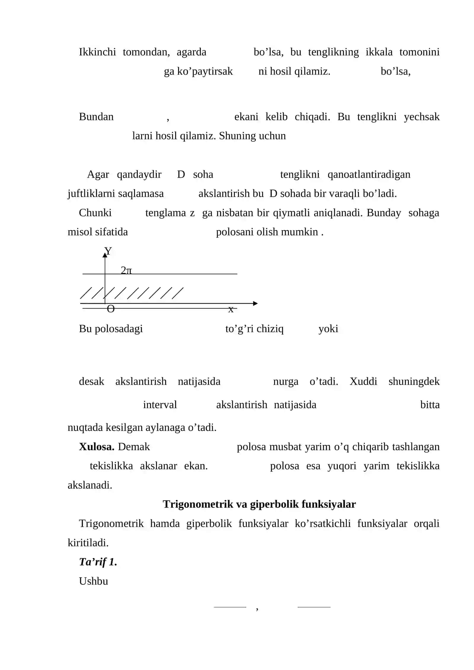 Ko’rsatkichli funksiya trigonometric va giperbolik funksiyalar 4